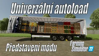 🚛 Univerzální Autoload CZ - Představení módu (PC) - Farming Simulator 22 (4K)