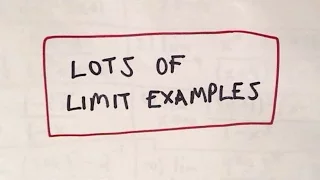 ❖ Lots of Limit Examples, Part 1 ❖