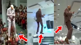 Pastor flies into church auditorium 🤣🤣