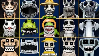 Zoonomaly ALL JUMPSCARES vs MOBILE vs MINECRAFT vs Garry's Mod