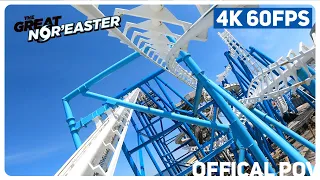 Official Great Nor'Easter backwards on-ride 4K POV @60fps - Moreys Piers, Wildwood NJ