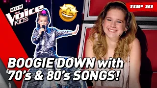 GROOVIEST and BEST 70s and 80s songs in The Voice Kids! 🌼 | Top 10