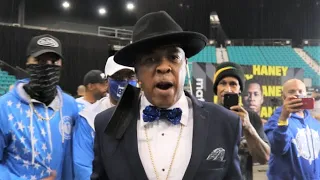 WOW!! - DEVIN HANEY'S HYPEMAN 'CHURCH' FIRES OFF AT JOJO DIAZ DURING MEDIA WORKOUT IN LAS VEGAS