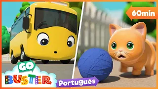 Buster resgata um gatinho! | 1 HORA de Go Buster em Português | Desenhos Animados para Crianças