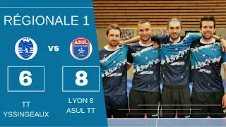 [R1 AURA] TT Yssingelais 1 - Lyon 8 ASUL TT 3 - 04/05/2024