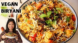 Vegan Biryani Recipe - Flavored Vegetable Rice Using Vegan Yoghurt or curd