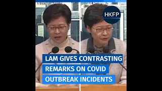 Hong Kong's Lam gives contrasting remarks on Covid outbreaks links to Cathay & gov't officials