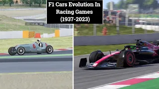F1 Cars Evolution In Racing Games (1937-2023)