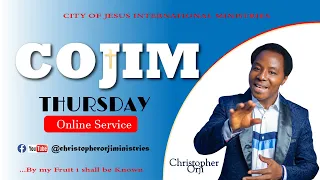 COJIM LIVE  THURSDAY ONLINE SERVICE WITH CHRISTOPHER ORJI  (22ND JULY 2021)