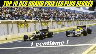 LES GRAND PRIX LES PLUS SERRÉS DE L'HISTOIRE !