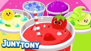 Fun in the Cup | Color Song for Kids | Colorful Fruits | Kindergarten Song | JunyTony