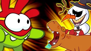 Om Nom Stories: Om Nom VS Il Dinosauro Gigante | Super Nomi | Cartoni animati divertenti per bambini