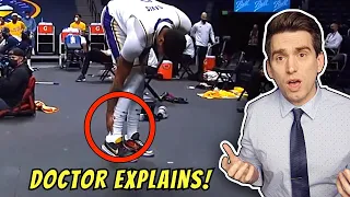 Anthony Davis SCARY Achilles Injury - Doctor Reacts to Injury and Explains What Happened!