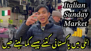 Exploring Famous Sunday Market In Carpi#italy #pakistan #vlog