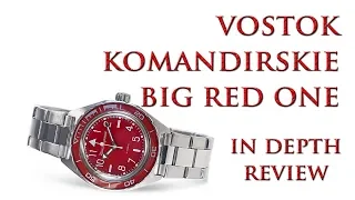 Vostok Komandirskie Red Russian Dive Watch Detailed Review