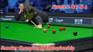 Snooker Champion Of Championship Ronnie O’Sullivan VS Stuart Bingham ( Frame 2 & 3 & 4 )