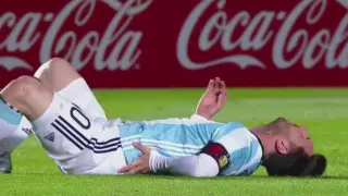 Lionel Messi injury Argentina - Honduras | 2016 |