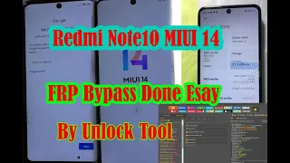 Note 10  MIUI 14 (redmi m2101k7ag) FRP bypass new security update 2023 via unlocktool