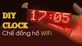 Làm Đồng Hồ Matrix Thời Gian Thực - Có Chạy Chữ - Đo Nhiệt Độ, Độ Ẩm | DIY Digital Clock