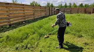 Stihl FS 120 первые минуты работы