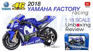 Unboxing Yamaha Factory Racing 1/18 scale 2018 Motogp Super bike - Dnation