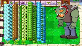 999 Team Pea Pvz vs Dr. Zomboss vs Gargantuar | Plants Vs Zombies PvZ Plus pvz funny moments