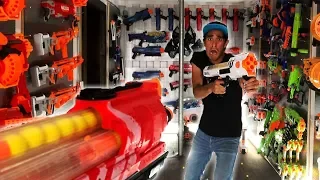 NERF WAR: SECRET BUNKER BATTLE WITH ZACH KING