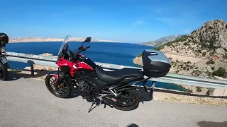 Leaving Starigrad Part 03, Arrived in Karlobag, Honda CB 500X, Jadranska magistrala