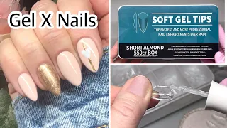 TRYING SHEIN SOFT GEL FULL NAIL TIPS | GEL-X Nails | VALENTINES NAILS