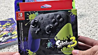 Splatoon 3 Nintendo Switch Pro Controller Unboxing and Review