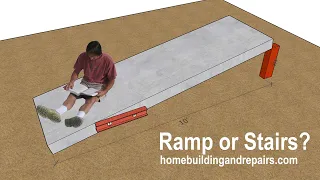 One Of The Biggest Problems With Designing Sloping Walkways - Should You Build Stairs Or A Ramp?