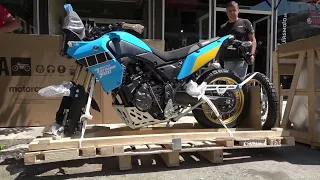 unboxing the new YAMAHA TENERE 690cc RALLY