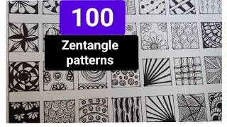 100 zentangle patterns100 doodlepatterns100 mandala patterns#zentanglear#zentanglepatterns#zentangle