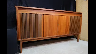 Remastered Telefunken Bayreuth 5552MX console Acoustic Research Tuning Eye tube records antique