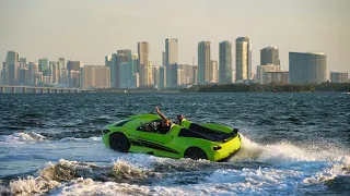 From Full Throttle to 0 in a Split Second ! (Sea Trial Watersports Car)