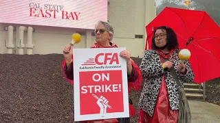 California State University faculty strike for higher pay at 23 campuses