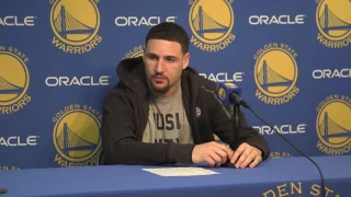 Klay Thompson has funny back and forth with Warriors PR regarding his assist total