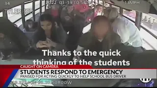CAUGHT ON CAMERA: Tyler ISD students jump into action after bus driver suffers medical emergency
