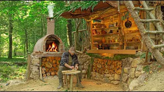 7 Days Alone in the Wild: My Epic Stone Oven and Bar-Type Kitchen Design