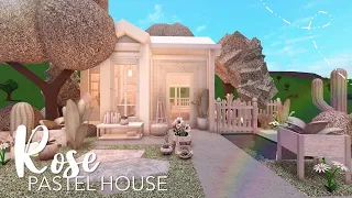 BLOXBURG: *no gamepass* rose pastel house 30k l tour + speedbuild