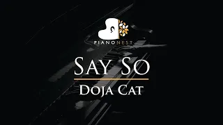 Doja Cat - Say So - Piano Karaoke Instrumental Cover with Lyrics