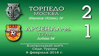 "Торпедо" (Москва) - "Арсенал-мол." (Тула)  2:1. Голы