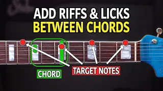 The Simple Way To Add Riffs & Licks Between Your Chord Changes - Guitar Lesson