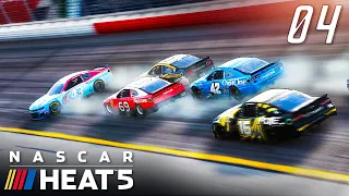 ОЧЕНЬ МНОГО ЖЕЛТЫХ ФЛАГОВ И ПРОБЛЕМЫ С РЕЗИНОЙ - NASCAR Heat 5 #4