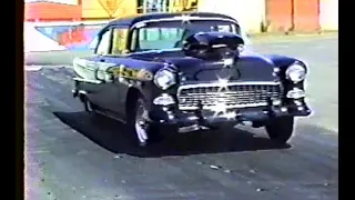 55 Chevy Drag Racing Crash