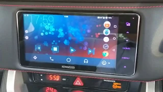 Kenwood DDX917ws on 2018 Subaru BRZ with AAMirror and CarStream