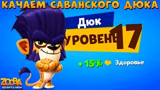 КАЧАЕМ ЛЬВА ДЮКА НА 17 УРОВЕНЬ В ИГРЕ ZOOBA