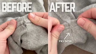 How to Repair a Hole in a Sweater WITHOUT Sewing