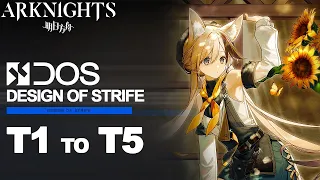 Arknights Design of Strife T1 to T5