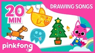 How to Draw Baby Shark and more | Drawing Songs | +Compilation | Pinkfong Songs for Children